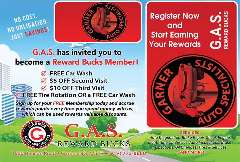 Sign up for our FREE Rewards Club and save a trunkload of cash over the life of your vehicle!